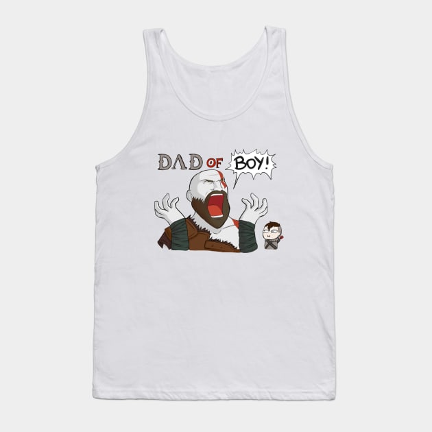 Dad of Boy Tank Top by Hayde